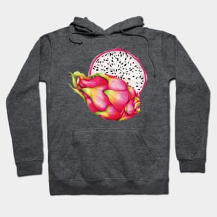 Dragon Fruit Watercolour illustration Hoodie